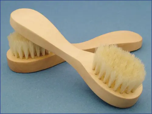 Кисти для лица из натуральной древесной щетины 3 шт./компл. 1 кисть щетка стоп +