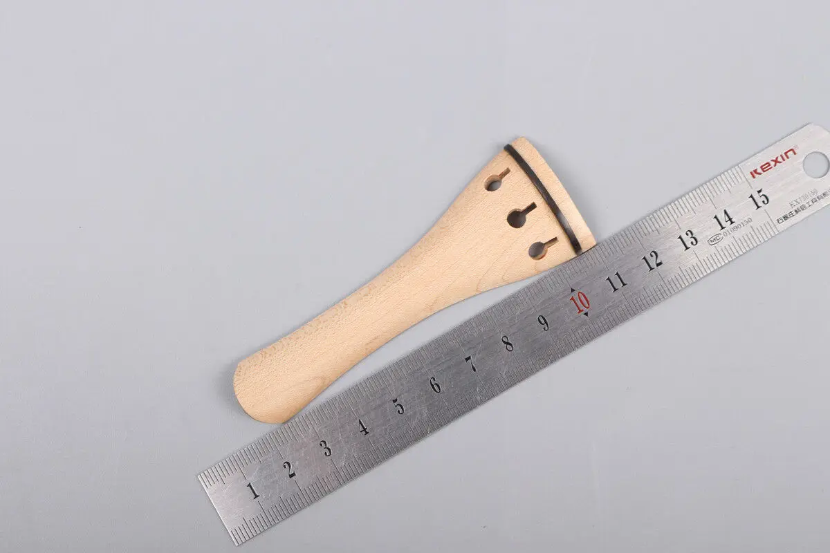

4/4 Violin Tailpiece Flame maple Violin parts 3 string Violin Style ebony inlay violin parts