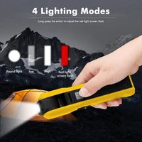 suchme led portable magnetic cob flashlight usb rechargeable work light inspection lamp for car repair home emergency using 54