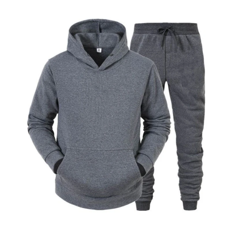 

Мужской/женский Повседневный Спортивный костюм, свитшот с капюшоном и однотонные спортивные штаны, комплект спортивной одежды, пуловер, Му...