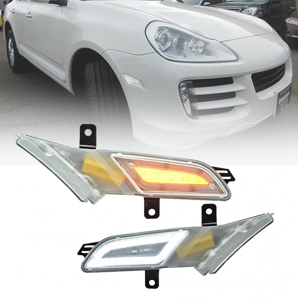 Для Porsche 967 Gen Cayenne 2006 2010 светодиодный Янтарный боковой маркер указатель поворота