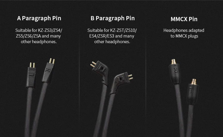 KZ ZS10 AS10 беспроводной Aptx Bluetooth кабель KZ обновление провод модуля с 2PIN/MMCX разъем для KZ ZS10 Pro/ZS6/ZS5/ZS4/ZST/ZSX