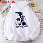 Мужская толстовка с капюшоном, в стиле японского аниме Харадзюку, черного клевера, унисекс, забавная Толстовка в стиле хип-хоп, уличная одежда с графическим принтом