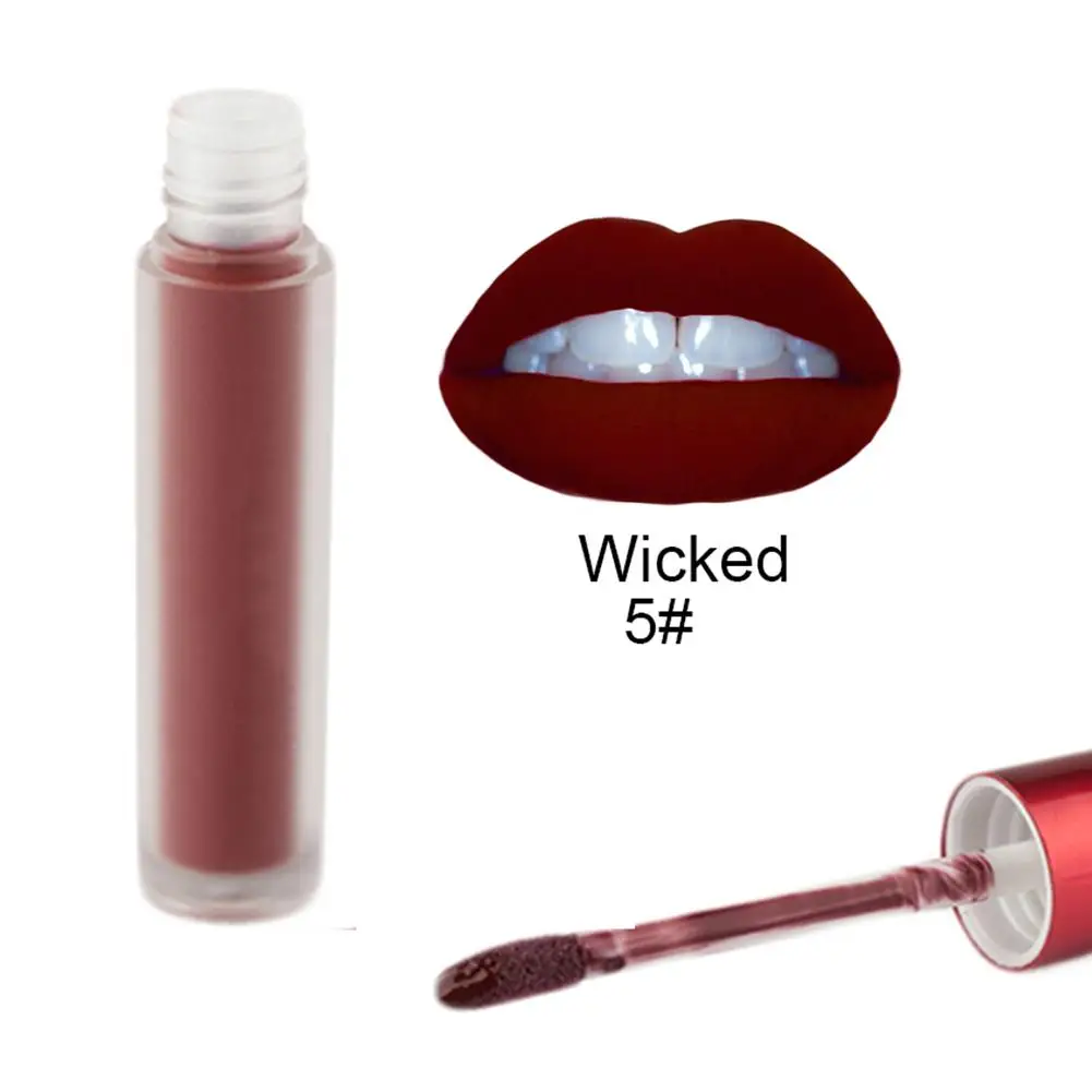 Бархатная жидкая губная помада сексуальный красный оттенок губ 12 видов цветов