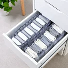 Шкаф-органайзер для носков, домашняя разделенная коробка для хранения нижнего белья, сетки, органайзер для бюстгальтеров, складной ящик-Органайзер
