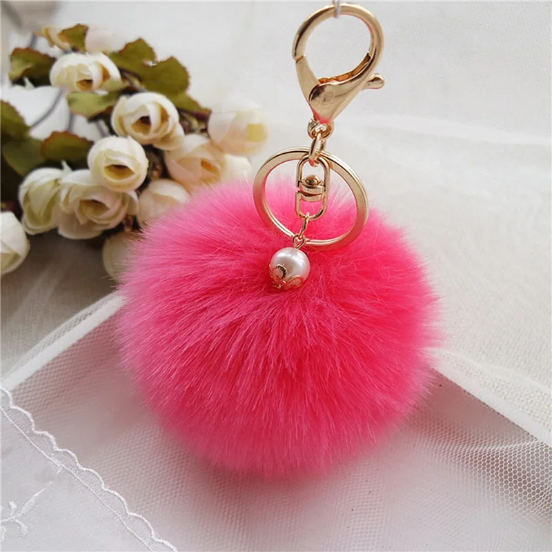 Автомобильные аксессуары брелок с жемчугом 15 видов цветов милая имитация