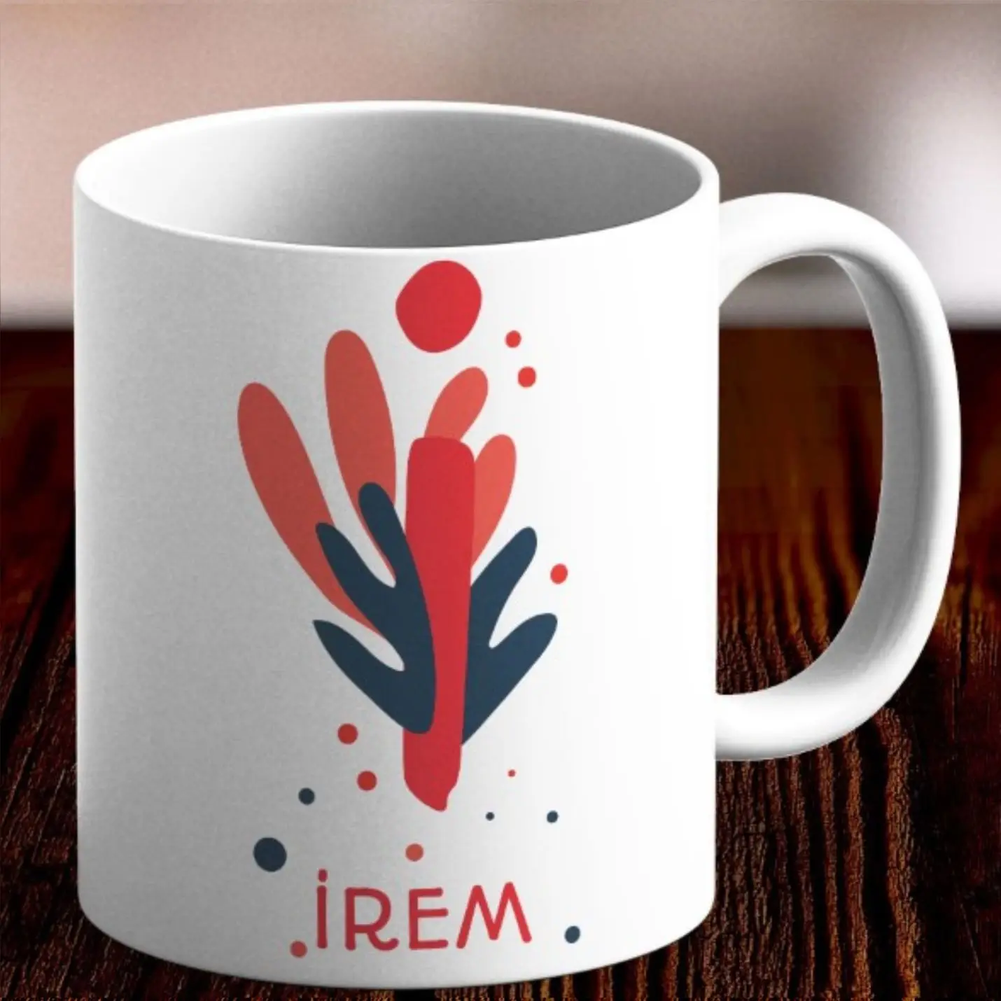 

Personalized Letter TasarIml Mug Cup