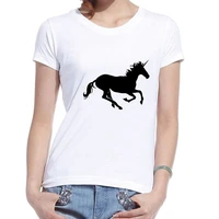 o neck horse womens t shirt fashion home wear women t shirt