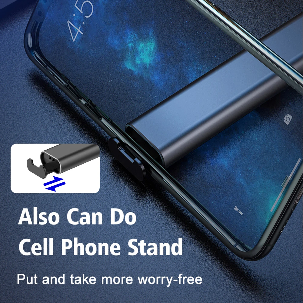 Caja de almacenamiento de tarjeta adaptadora inteligente multifunci&oacute;n 9 en 1 Cable USB Stick para iPhone Xiaomi Huawei Samsung Suministros de tel&eacute;fono port&aacute;til-4