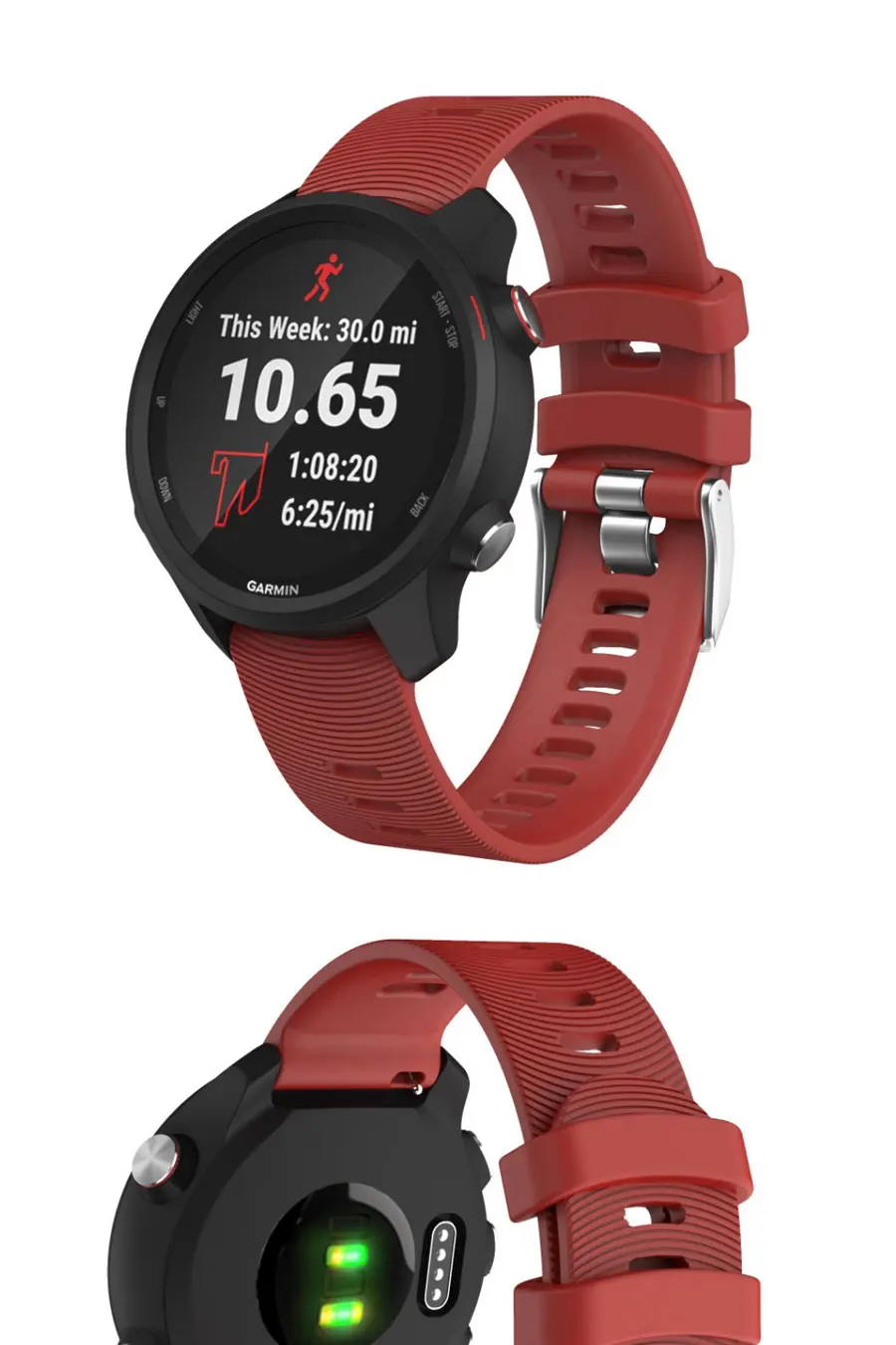 20 мм силиконовый ремешок для Garmin vivoactive 3 Forerunner 645 Сменные Ремешки для наручных часов Garmin Forerunner 245 Band