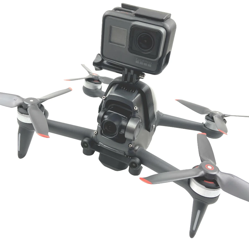 Держатель для камеры For gopro /Osmo Action/Insta360 FPV Bracket Mount Top Holder DJI Quadcopter Drone Accessories.