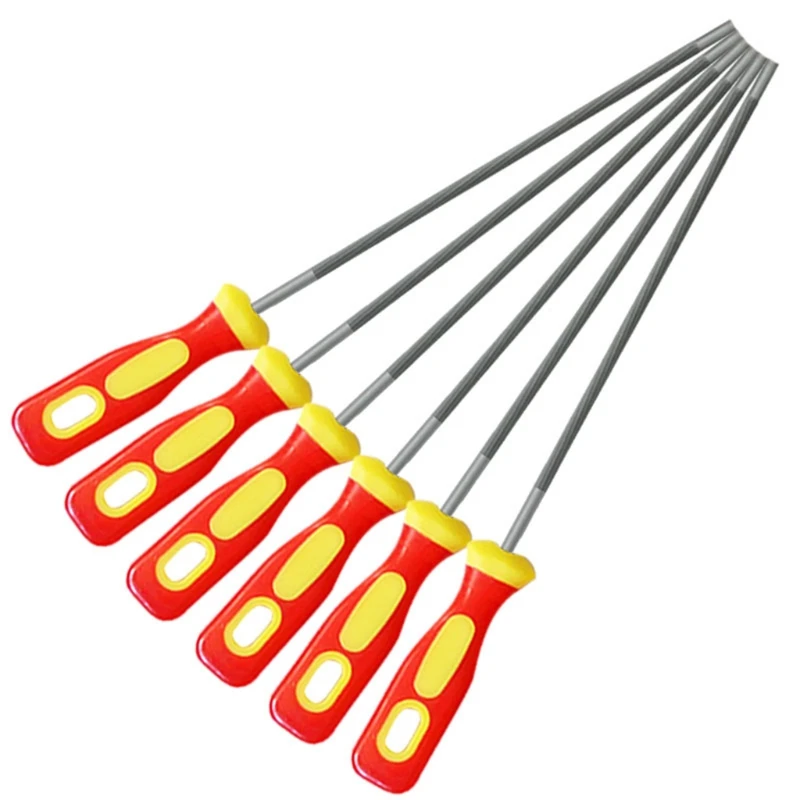 

3pcs Round High Carbon Steel Sharpening Chainsaw Saw Chain Files Sharpener