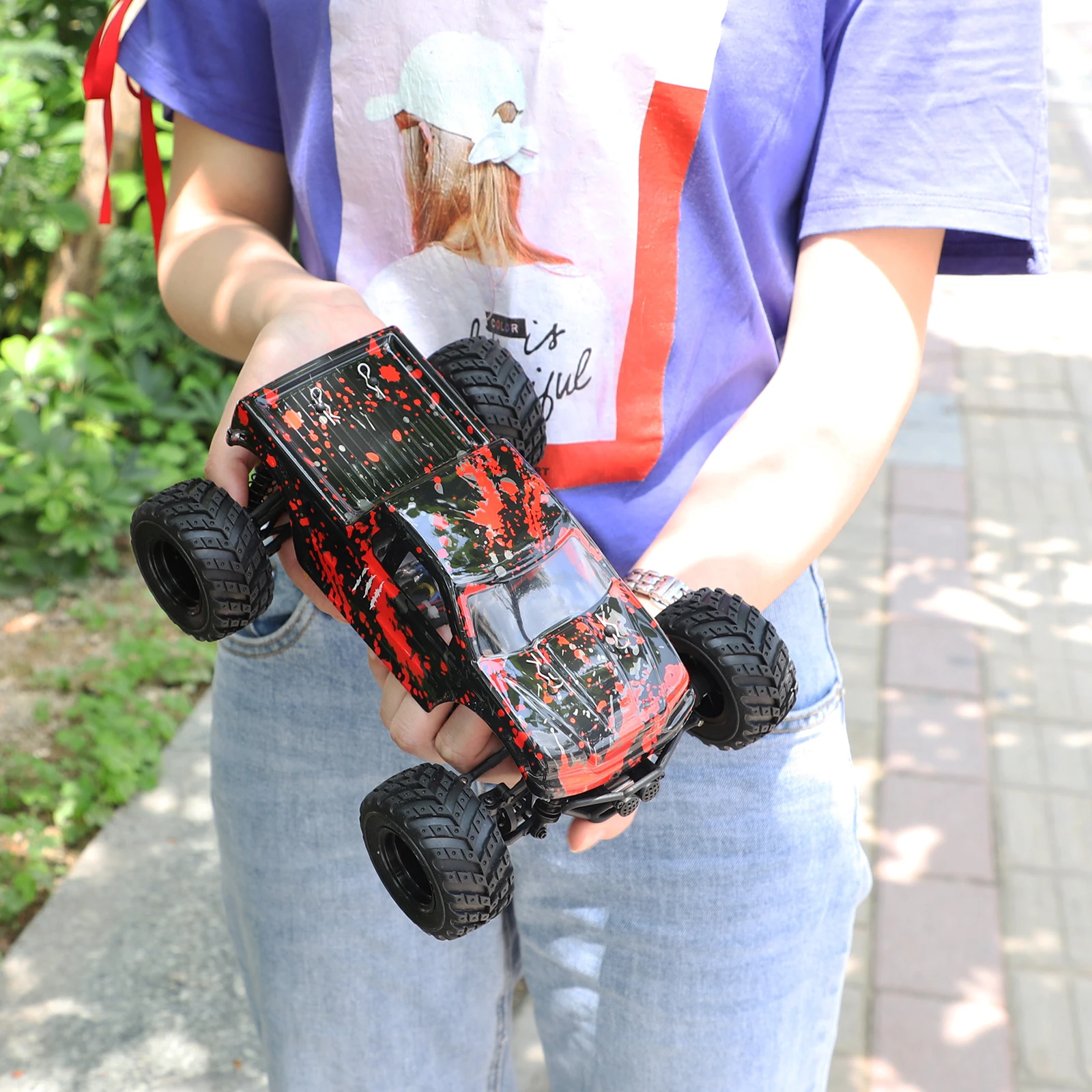 1:18 Масштаб электрический RC автомобиль 4WD 2 4 Ghz питание внедорожный 30 км/ч высокая