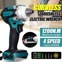 brushless cordless 4 speed upgrade electric impact wrench rechargeable 12 inch wrench power tools for makita 18v battery