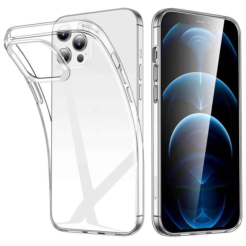 

01 Phone Case Clear for iphone 13 12 11 Pro max mini XS 8 7 Plus X SE 2020 XR cover