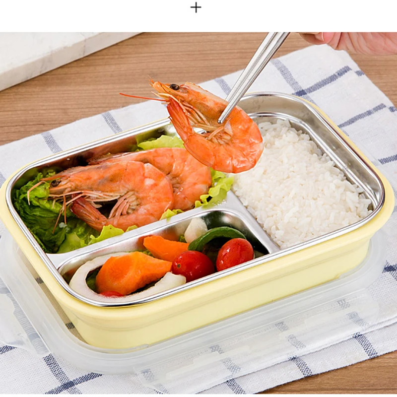 Портативный Ланч-бокс из нержавеющей стали 304 коробка для бенто контейнер