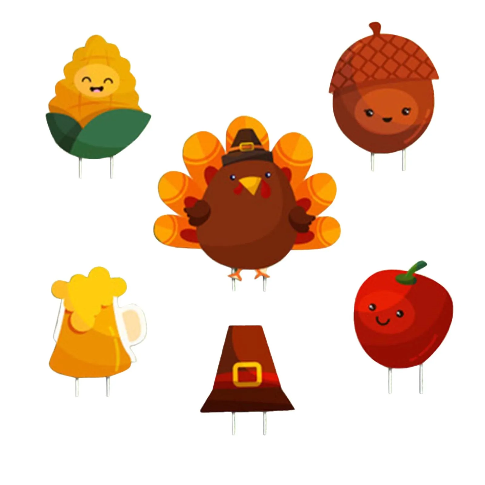 

6pc Easter Day Decorations Outdoor Garden Lawn Yard Sign With Stakes Garden Tags Garden Decoration Tools decoracion jardin