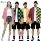 Мужской костюм для косплея, куртка с капюшоном, рассекающий демонов, одежда на Хэллоуин