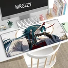 Коврик для мыши MRGLZY разных размеров с аниме XXL, большой Настольный коврик для геймеров Genshin Impact Kaeya, компьютерные игровые периферийные аксессуары, коврики для мыши