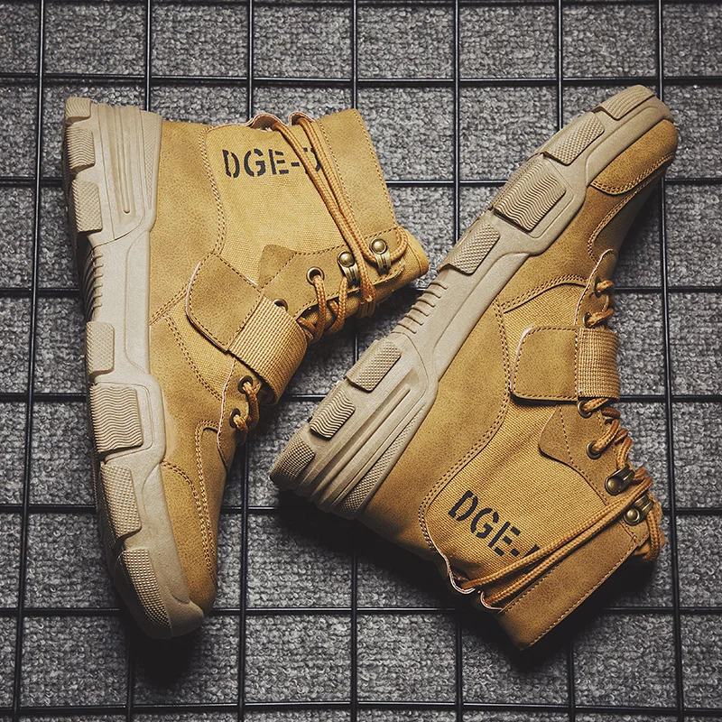 Men Military Boots Winter Leather Special Force Ankle Combat Snow Footwear Big Size |