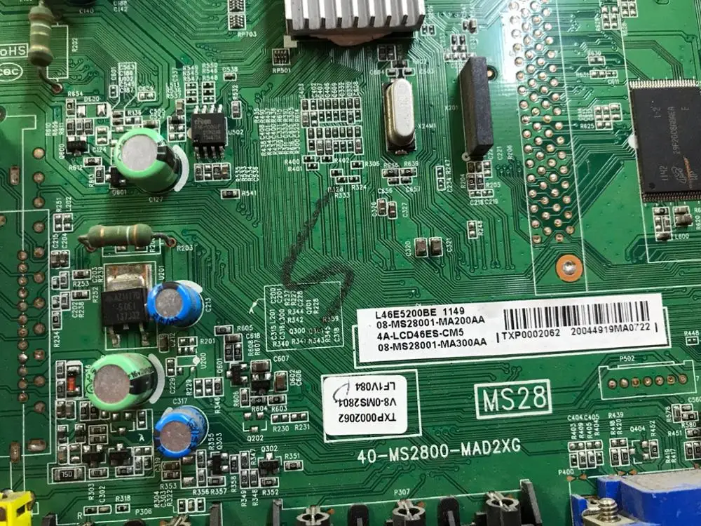 

Original L46E L42E 55E5200BF motherboard 40-MS2800-MAD2XG MAH2XG F2XG