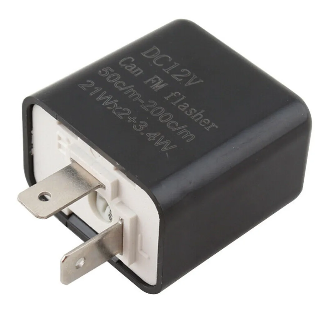 

12V 2 Pin Adjustable LED Flasher Relay Universal Auto Motorcycle Turn Signal Light Indicator For Honda Kawasaki Suzuki