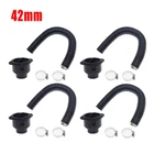 4 комплекта 42 мм автомобильный обогреватель трубка воздуховод теплый воздуховод вентиляционный шланг зажимы подходит для парковки дизельный Обогреватель Webasto Eberspacher