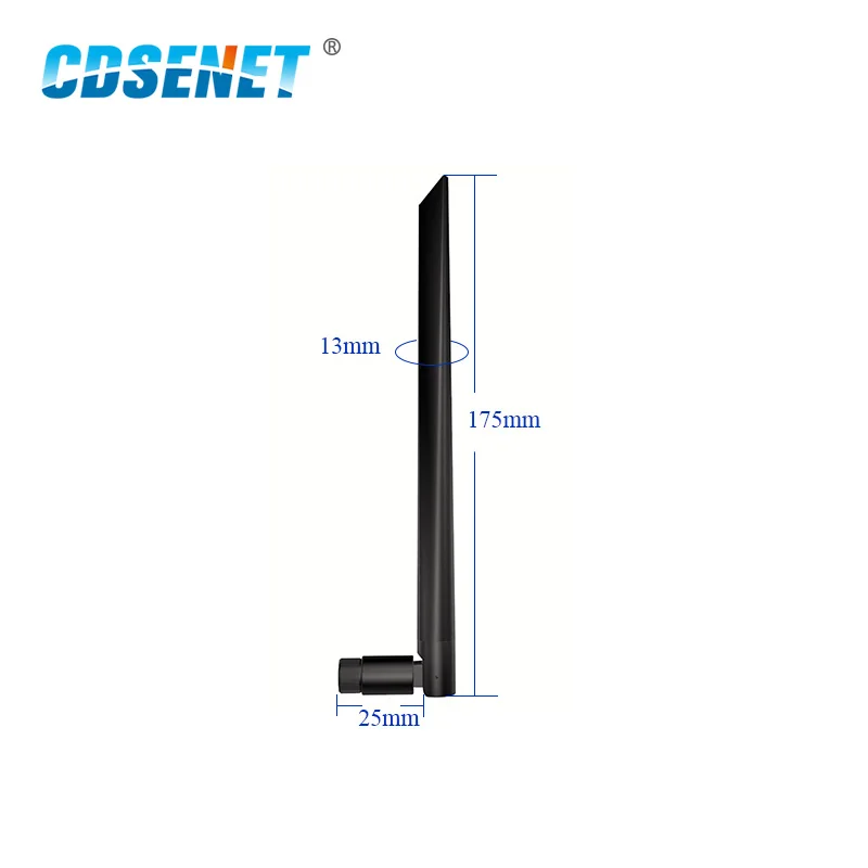 

2Pcs 2.4GHz Wifi uhf Omni Directional Antenna High Gain 3.0dBi Flexible 2.4G Omnidirectional Whip Antenna CDSENET TX2400-JKD-20