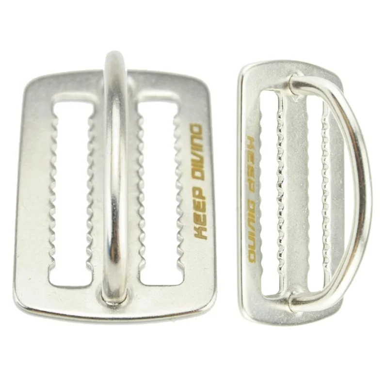 

Stainless Steel Diving Weight Belt Slide Keeper D Ring Webbing Harness Belt Retainer Stopper Accessoires