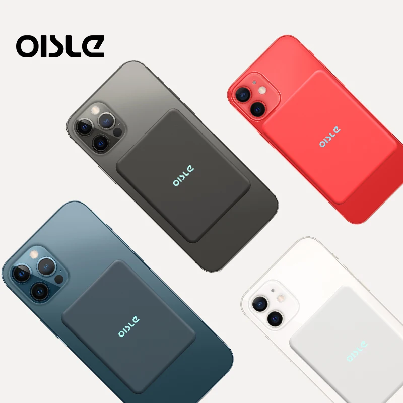 OISLE mini Беспроводная зарядка вспомогательный аккумулятор портативный внешний для