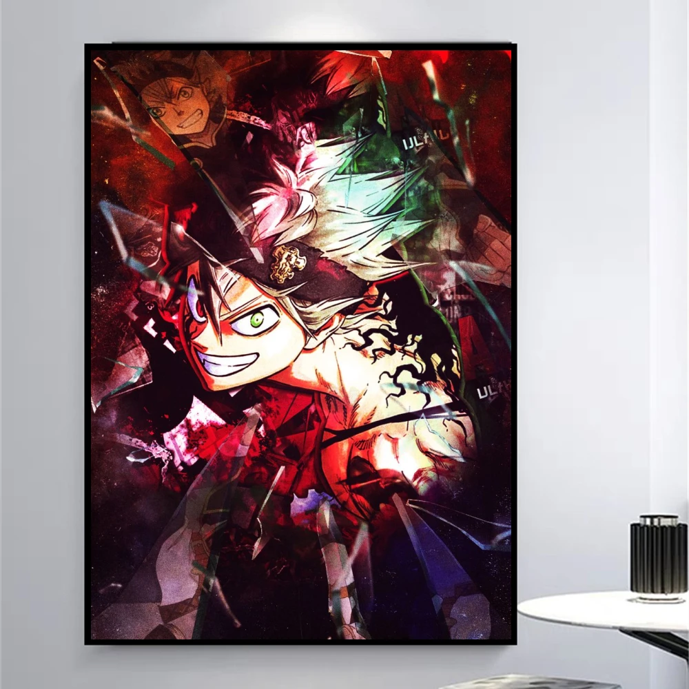 Черный клевер аниме Рисунок плакат дома украшение гостиной и спальни wall art Печать