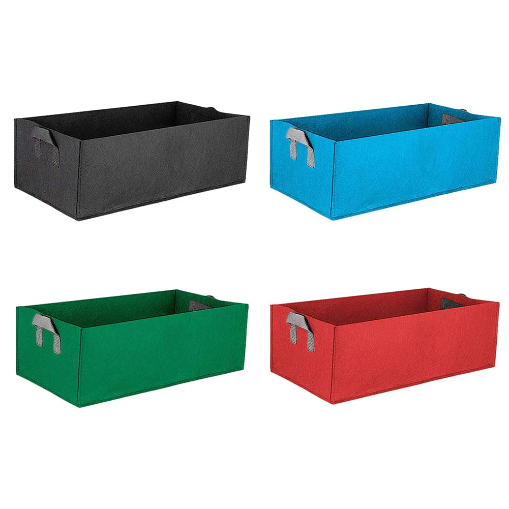 

black Fabric plant Grow Bag Garden Square gardening tools Flower Vegetable Planting Planter Pot Handles for hydroponics