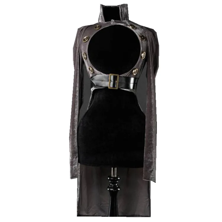 Женский винтажный Готический викторианский средневековый смокинг с длинными