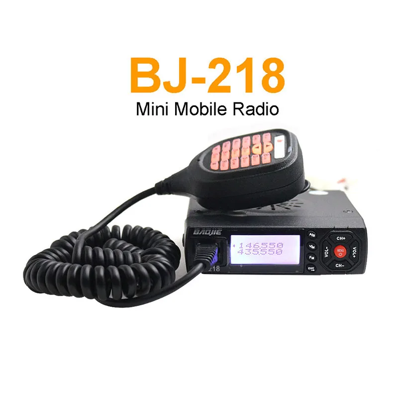 

BJ-218 VHF/UHF Dual Band walkie talkie 25W Dual Display MINI Mobile Radio Ham Radio for Car Bus Taxi