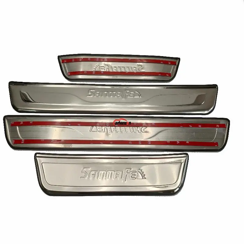 Автомобильные аксессуары для hyundai Santa Fe Нержавеющая сталь порога Накладка сантафе Protectot наклейка на автомобиль 2013