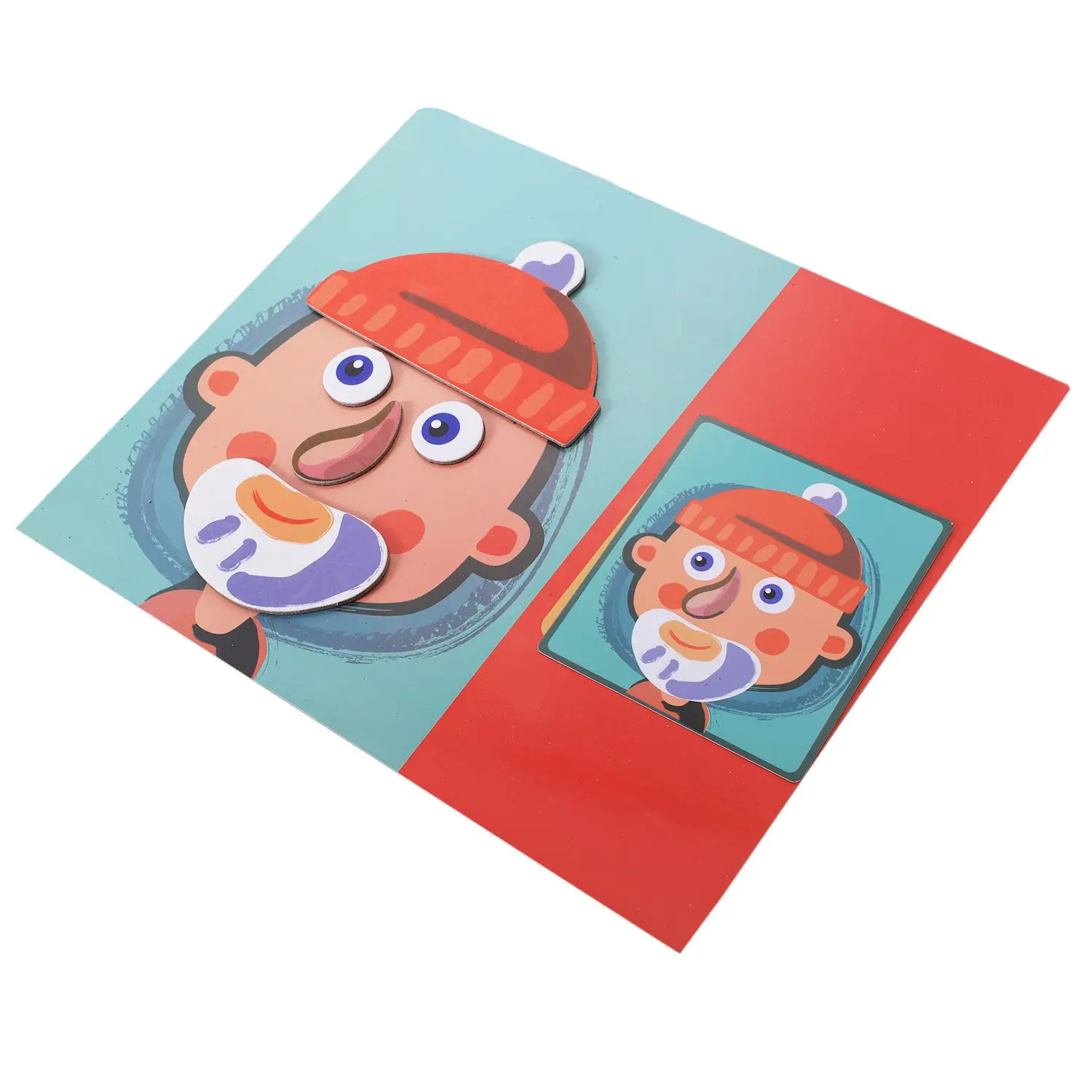 DIY магнитная головоломка для лица Особенности Лица Игра младенец раннее развитие