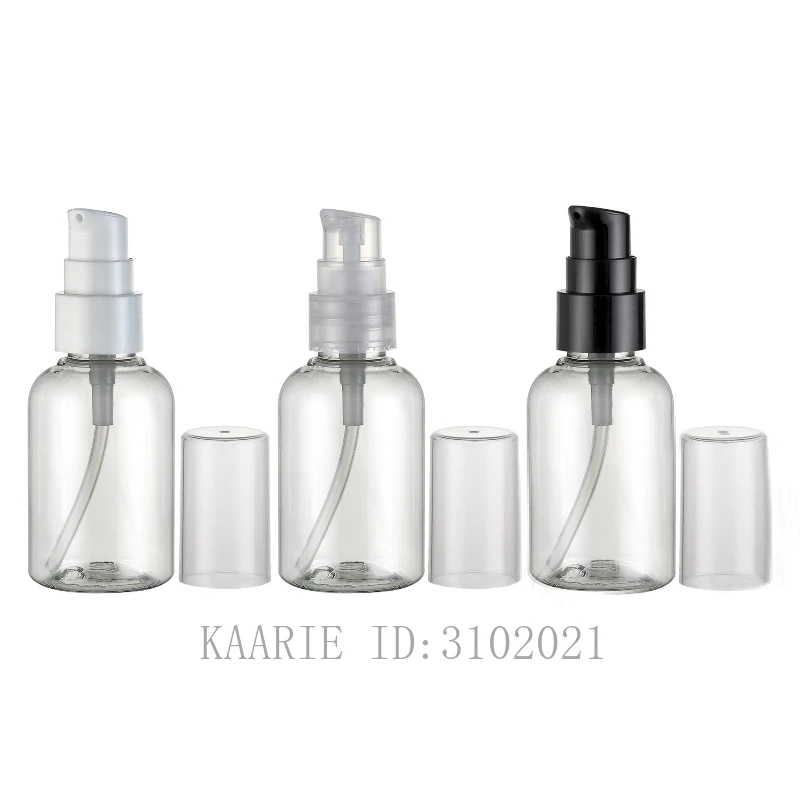 

50ml 30/50pcs/lot Emtpy Clear Cosmetic Lotion Pump Bottle,DIY Refillbale Travel Plastic Container,Portable Makeup Tools Package