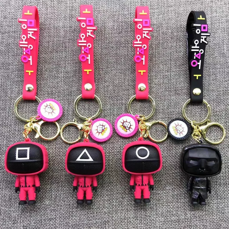 

Squid Game Keychain Creative Boutique Key Pendant Bag Ornaments Three-dimensional Doll