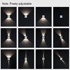 Светодиодные лампы IP65, водонепроницаемый светодиодный настенный светильник, настенное бра для двора, крыльца, коридора, спальни, регулируемый настенный светильник для помещений и улицы