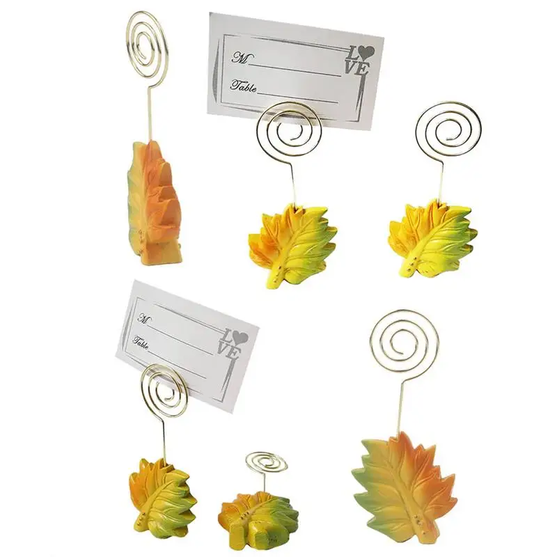 10 шт. кленовый Свадебный прием для вечеринки фотографический зажим стола с