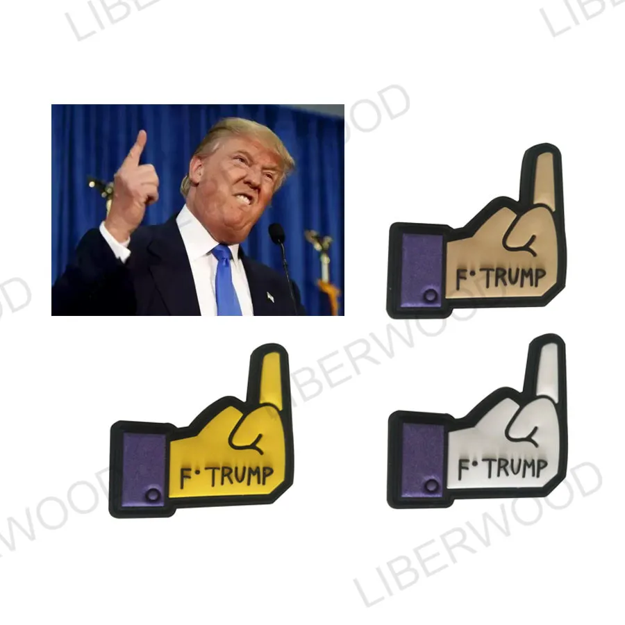 Забавные мотоциклы с изображением Трампа внедорожника байкера панк-рок среднего