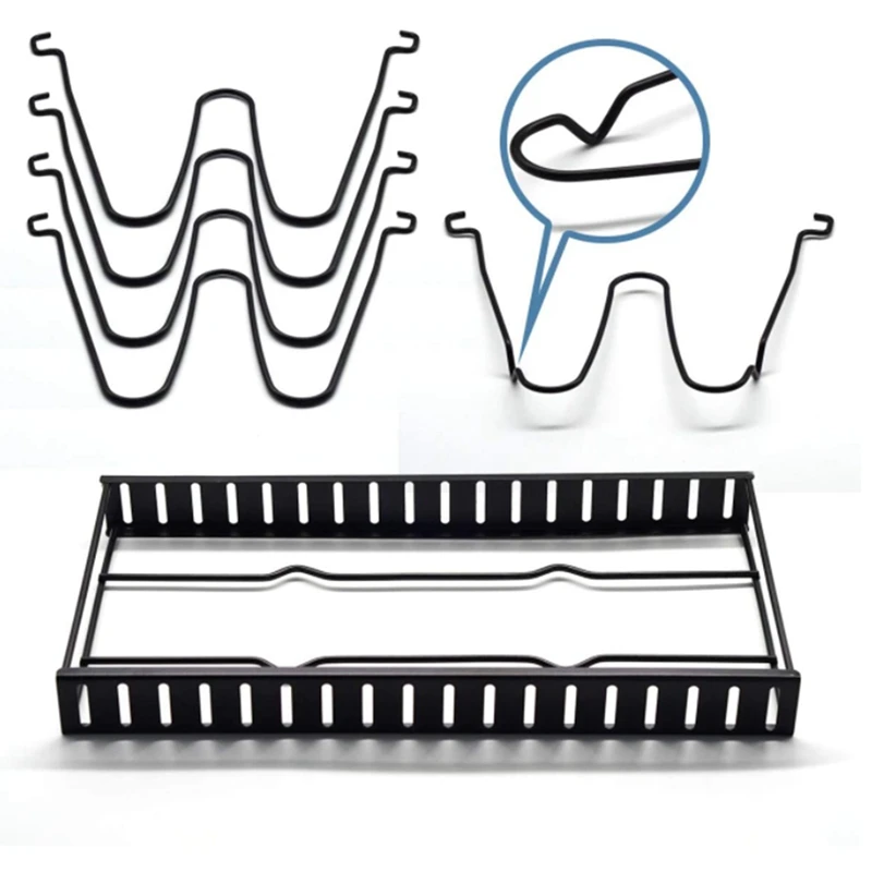 

Pan Organizer Rack for Cabinet, 5-Layer Adjustable Pot and Pan Storage Rack, Pot Organizer Rack in the Kitchen Cabinet