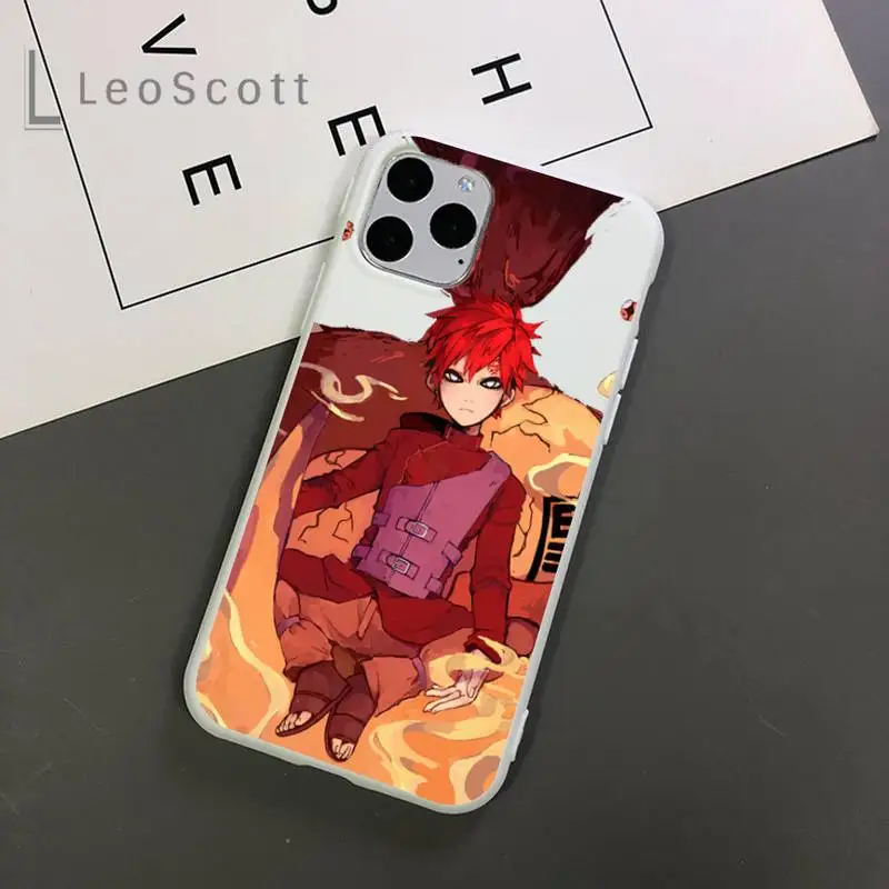 

Naruto Gaara Sandstorm Morizuru love Phone Case Candy Color for iPhone 11 12 mini pro XS MAX 8 7 6 6S Plus X 5S SE 2020 XR