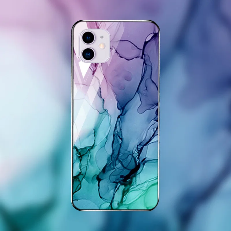 Чехол для телефона iphone 11 12 Pro Max чехол Mini X XR XS 8 7 6 6s plus твердая мраморная задняя