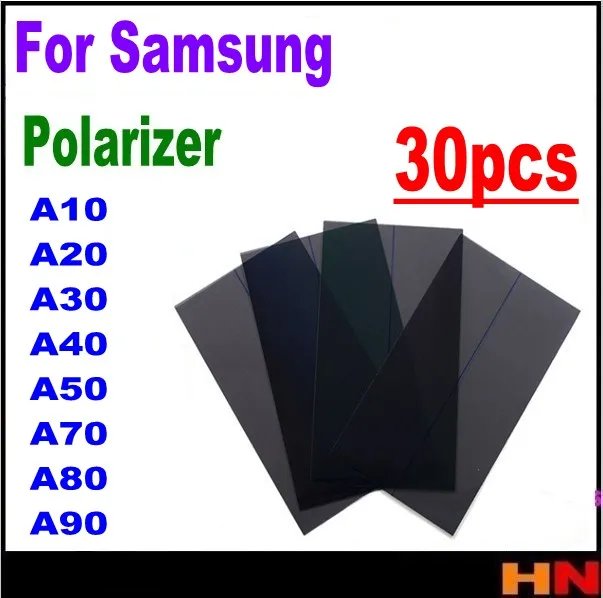 30 шт. оптом ЖК поляризационная пленка для samsung A10 A20 A30 A40 A50 A70 A80 A90 фильтр