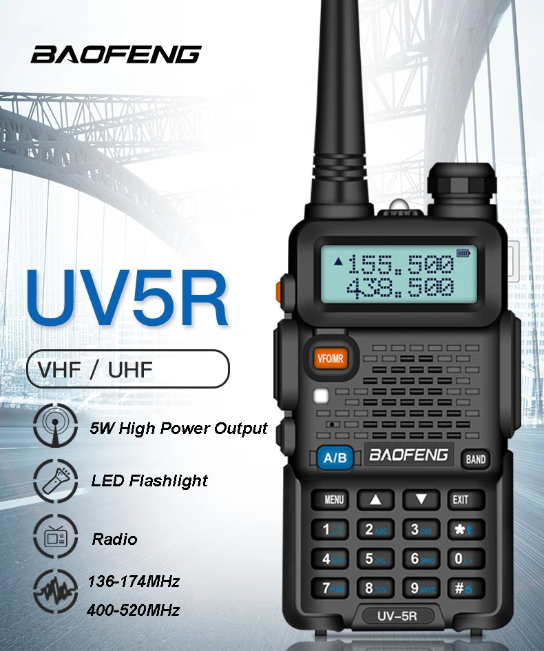 Потребительская мини-рация Baofeng яркая двусторонняя радиосвязь 5 Вт | Мобильные