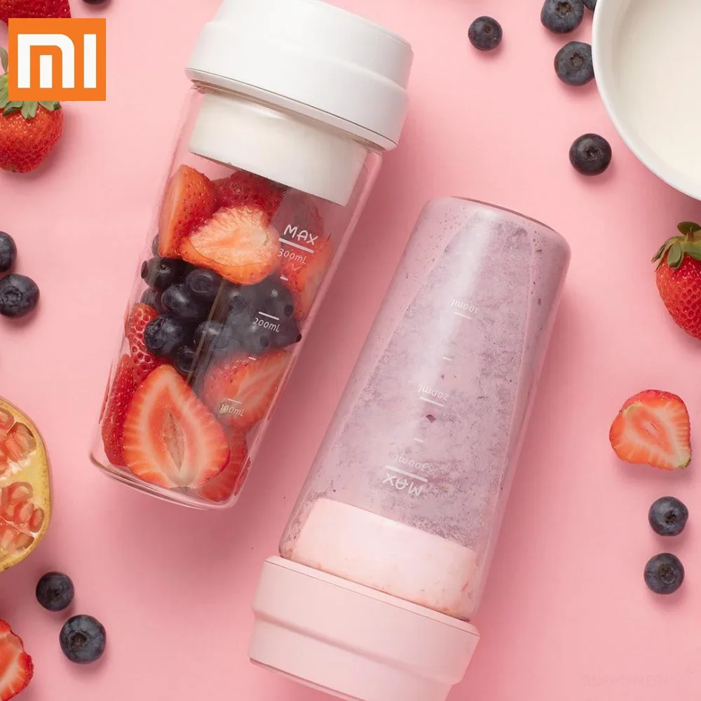 Портативный Миксер для соковыжималки Xiaomi 17PIN Star мини блендер 400 мл с магнитной