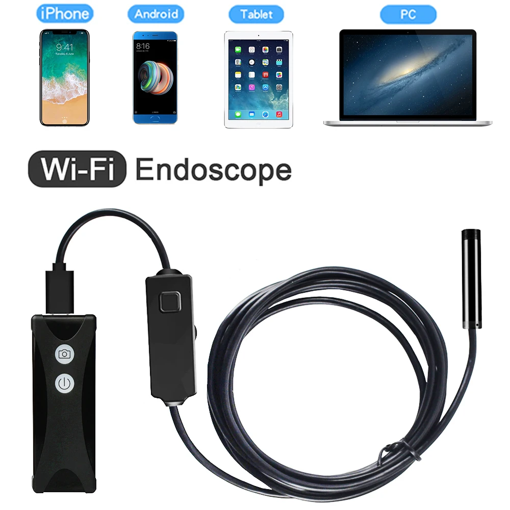 8 0 мм эндоскоп камера 1200P HD USB 1/2/5 м кабель водонепроницаемый осмотр бороскоп для
