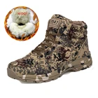 Зимняя теплая походная обувь, зимние ботинки, камуфляжная теплая хлопковая Армейская Обувь, тренировочная обувь, мужские военные тактические ботильоны
