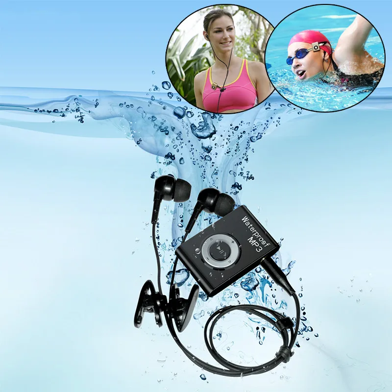 

Mini Waterproof Swimming MP3 Player Sports Running Horse Riding MP3 Sereo Walkman Music MP3 Player With FM Radio Hi-Fi Clip